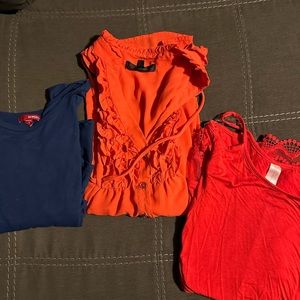 Three tops for dressing up